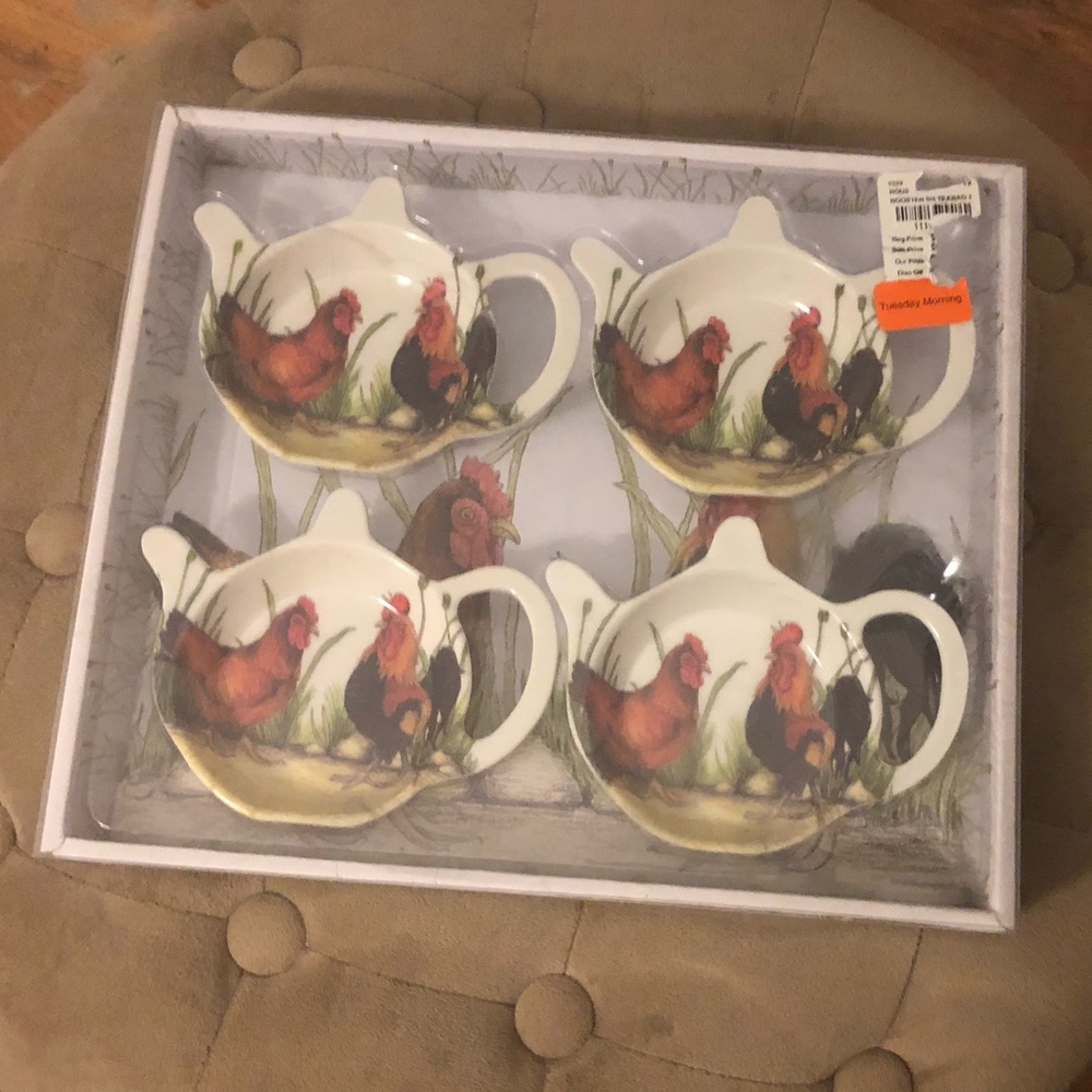 KENT POTTERY tea bag holders